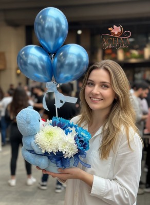 Hosgeldin Bebek Mavi Aranjman Hosgeldin Bebek Mavi Aranjman